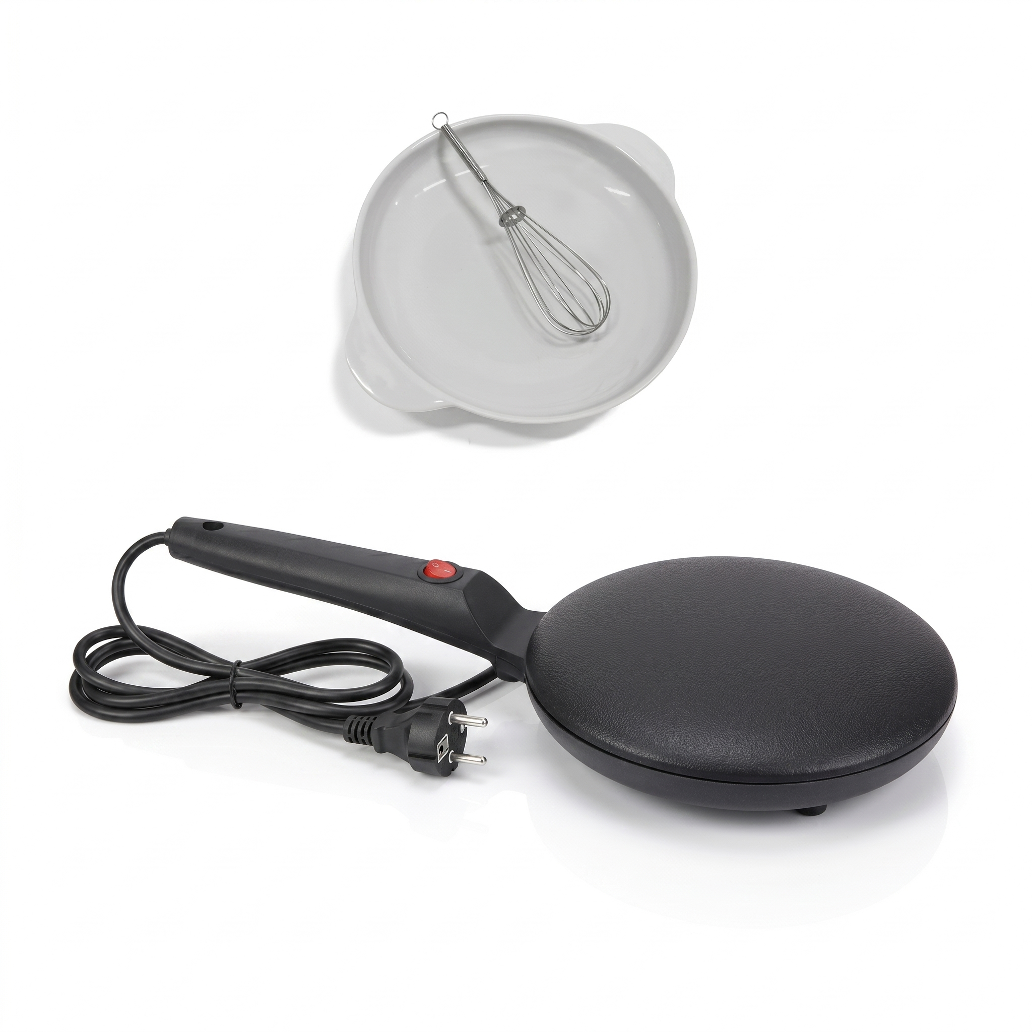 Tigaie electrica pentru clatite, 20 CM diametru, 600W - DailyBox