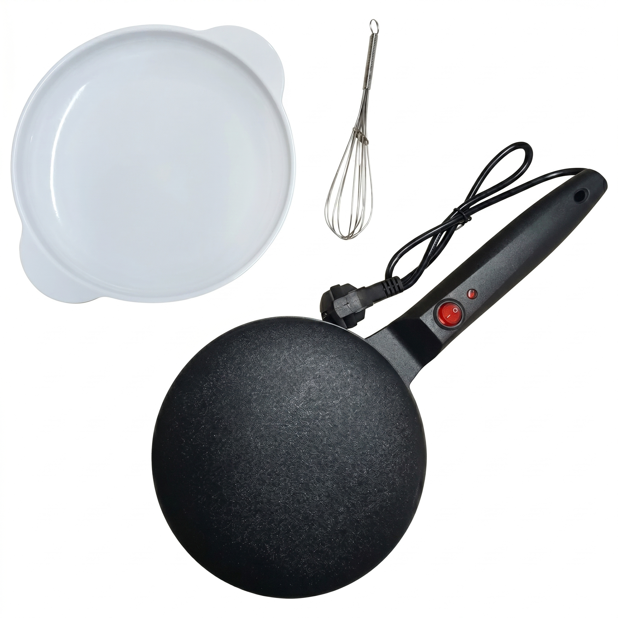 Tigaie electrica pentru clatite, 20 CM diametru, 600W - DailyBox