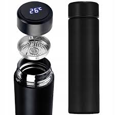 Termos smart cu afisaj LED de temperatura, 500 ml, din Otel Inoxidabil - DailyBox