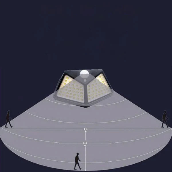 Lampa Solara cu 100 LED-uri si senzor de miscare