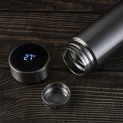 Termos smart cu afisaj LED de temperatura, 500 ml, din Otel Inoxidabil - DailyBox