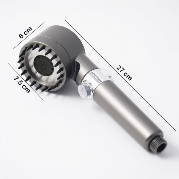 Cap de dus de inalta presiune, 3 functii diferite si perie atasata