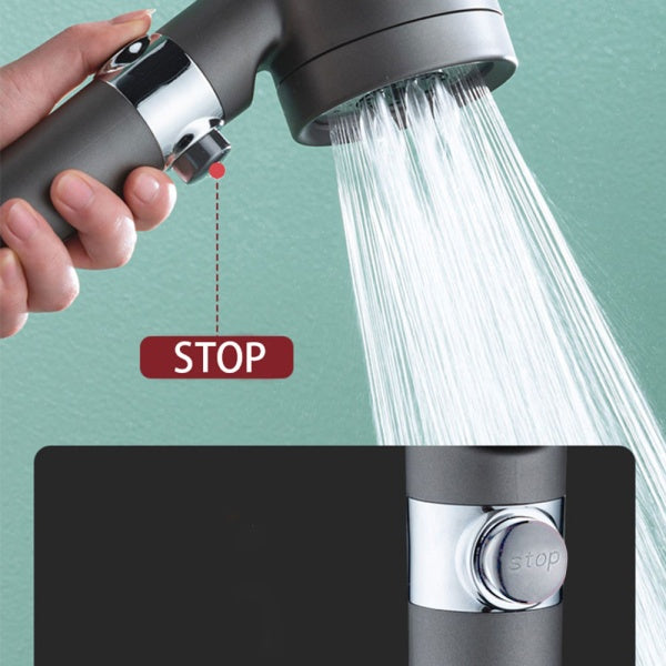 Cap de dus de inalta presiune, 3 functii diferite si perie atasata