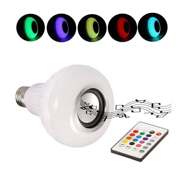 Bec bluetooth LED cu boxa, jocuri de lumini si telecomanda - DailyBox